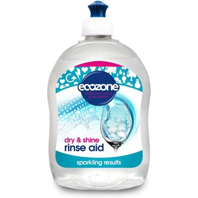 Ecozone Dishwasher Rinse Aid - 500ml - Active Quick Dry Action - Sparkling Results Ecozone Dishwasher Rinse Aid - 500ml - Active Quick Dry Action - Sparkling Results
