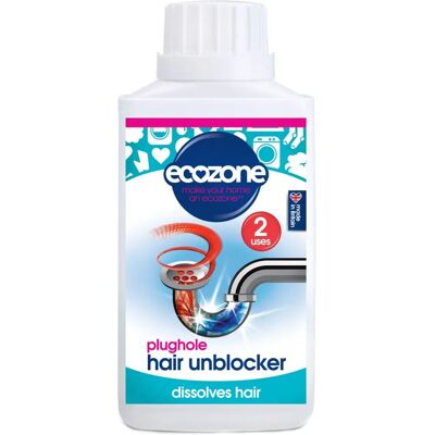 Ecozone Odstraňovač vlasů 250ml - Čistič odtoků Ecozone Odstraňovač vlasů 250ml - Čistič odtoků