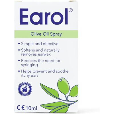 Earol Olive Oil Spray - Ear Wax Remover - 10ml Earol Olive Oil Spray - Ear Wax Remover - 10ml