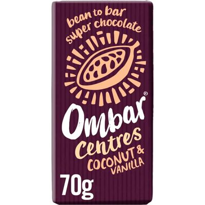 Ombar Kokos- og Vaniljecentre - Sjokolade Ombar Kokos- og Vaniljecentre - Sjokolade