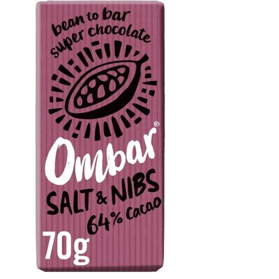 Ombar Salt & Nibs 70g - Sjokoladebar Ombar Salt & Nibs 70g - Sjokoladebar