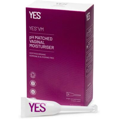 YES VM Organic Vaginal Moisturiser - 6x5ml Applicators YES VM Organic Vaginal Moisturiser - 6x5ml Applicators