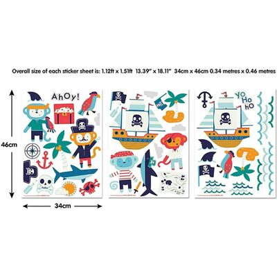 Décors Muraux Pirate Walltastic - Chambre d'Enfant Décors Muraux Pirate Walltastic - Chambre d'Enfant