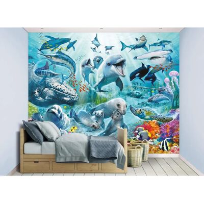 Murale sous-marine Walltastic 3D - Publicité Murale sous-marine Walltastic 3D - Publicité