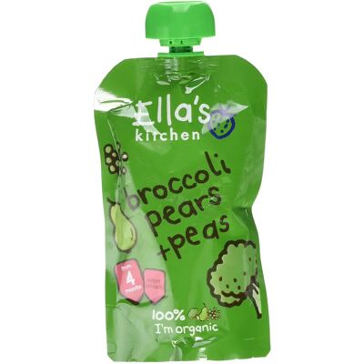 Ella's Kitchen Brokkoli, Pærer og Erter (120 g) Ella's Kitchen Brokkoli, Pærer og Erter (120 g)