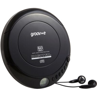 Groov-e Retro Series Personal CD Player - Black Groov-e Retro Series Personal CD Player - Black