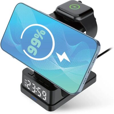 Groov-e Gvwc09bk Wireless Charging Station - Alarm Clock Groov-e Gvwc09bk Wireless Charging Station - Alarm Clock