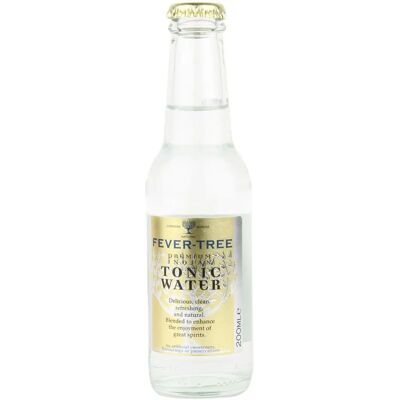Fever-Tree Premium Indian Tonic Water - Natuurlijke Ingrediënten - 200ml Verpakking van 24 Fever-Tree Premium Indian Tonic Water - Natuurlijke Ingrediënten - 200ml Verpakking van 24