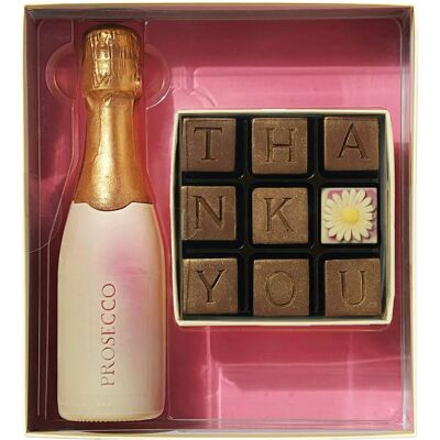 Choc on Choc - Chocolate Prosecco Box - Thank You - One Size Unisex - Gift Box Choc on Choc - Chocolate Prosecco Box - Thank You - One Size Unisex - Gift Box