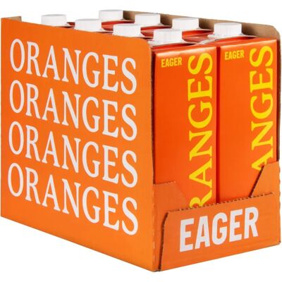 Eager - Orange Juice 8x1L - Still - Not Concentrated - Orange Juice Eager - Orange Juice 8x1L - Still - Not Concentrated - Orange Juice