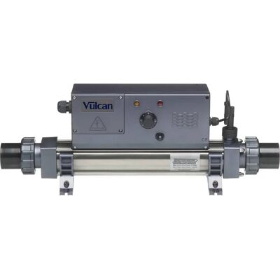 Chauffe-piscine Vulcan - Titane 6kW - Contrôle analogique - Publicité Chauffe-piscine Vulcan - Titane 6kW - Contrôle analogique - Publicité