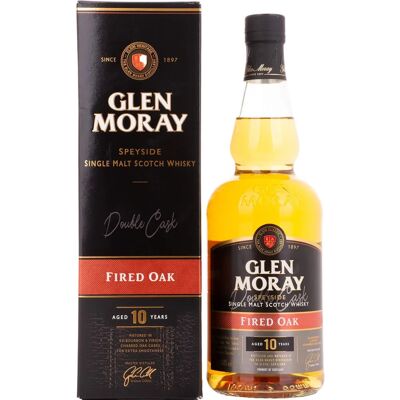 Glen Moray 10 Jahre Alter Fired Oak Single Malt Scotch Whisky - Whisky Glen Moray 10 Jahre Alter Fired Oak Single Malt Scotch Whisky - Whisky