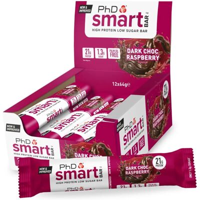 PhD Smart Bar Dark Chocolate & Raspberry - Protein Bar PhD Smart Bar Dark Chocolate & Raspberry - Protein Bar