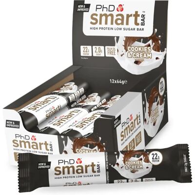 PhD Nutrition Smart Bar - Cookies y Crema - Barrita proteica PhD Nutrition Smart Bar - Cookies y Crema - Barrita proteica