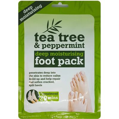 XPel Tea Tree & Peppermint Deep Moisturising Foot Pack - Foot Pack for Women XPel Tea Tree & Peppermint Deep Moisturising Foot Pack - Foot Pack for Women