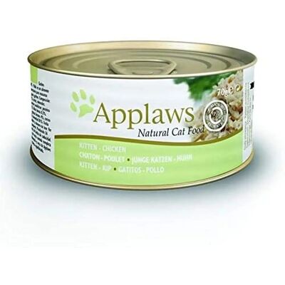 APPLAWS Kitten Poitrine de Poulet - Nourriture pour Chatons, Gelée, 24x70g APPLAWS Kitten Poitrine de Poulet - Nourriture pour Chatons, Gelée, 24x70g