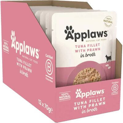 Applaws Tuna Pouch Cat Food - Natural, Grain-Free, 12x70g Applaws Tuna Pouch Cat Food - Natural, Grain-Free, 12x70g