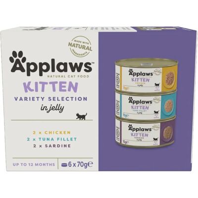 Applaws Kattunge Multipack Kylling Tunfisk Sardin Våt 6x70g Applaws Kattunge Multipack Kylling Tunfisk Sardin Våt 6x70g