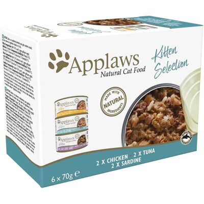 Applaws Kitten Sélection Variée Pack - Nourriture Naturelle Sans Gluten pour Chats Applaws Kitten Sélection Variée Pack - Nourriture Naturelle Sans Gluten pour Chats