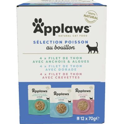 Applaws Katzenfutter Beutel - Fisch & Huhn in Brühe - 12x70g Applaws Katzenfutter Beutel - Fisch & Huhn in Brühe - 12x70g