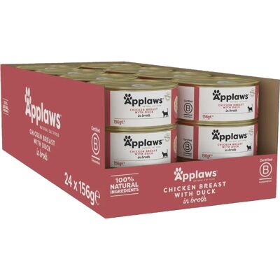 Applaws Hähnchen Ente Katzenfutter - 24x156g Applaws Hähnchen Ente Katzenfutter - 24x156g