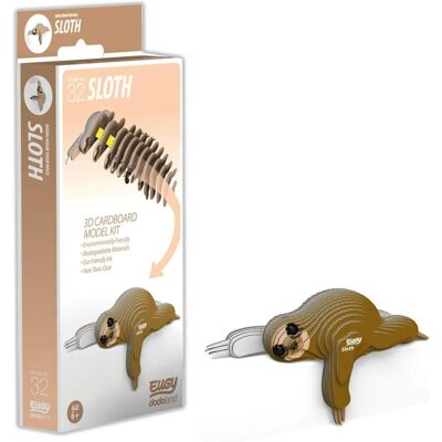 Eugy Sloth 3D Craft Kit - Collectible Educational Toy Eugy Sloth 3D Craft Kit - Collectible Educational Toy