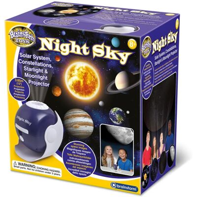 Brainstorm Projektor Nocnego Nieba - Układ Słoneczny, Konstelacje, Światło Gwiazd i Księżyc Brainstorm Projektor Nocnego Nieba - Układ Słoneczny, Konstelacje, Światło Gwiazd i Księżyc