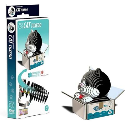 EUGY Cat Tuxedo 3D Craft Kit - Craft Kit EUGY Cat Tuxedo 3D Craft Kit - Craft Kit