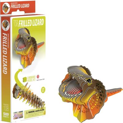 Eugy 3D Frilled Lizard Craft Kit - Craft Kit Eugy 3D Frilled Lizard Craft Kit - Craft Kit