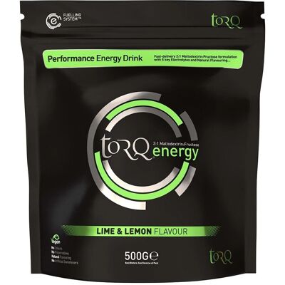 Torq Natural Energy Drink - 500g - Lemon Lime - Energy Drink Powder Torq Natural Energy Drink - 500g - Lemon Lime - Energy Drink Powder