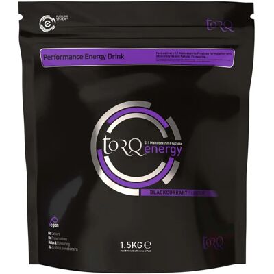 Polvere di Bevanda Energetica Torq Ribes Nero - 1,5kg Polvere di Bevanda Energetica Torq Ribes Nero - 1,5kg