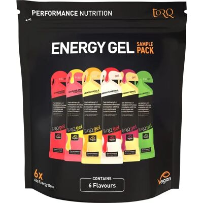 Torq Energy Gel Sample Pack of 6 Flavours - Energy Gel Torq Energy Gel Sample Pack of 6 Flavours - Energy Gel