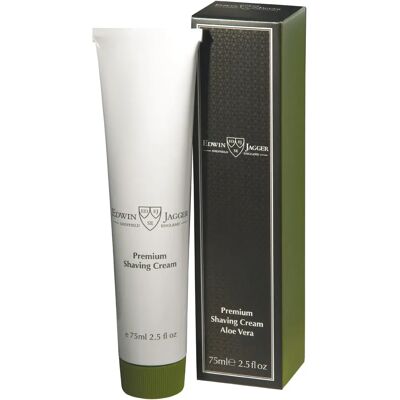 Crème de Rasage Aloe Vera Edwin Jagger - Peau sensible - Publicité Crème de Rasage Aloe Vera Edwin Jagger - Peau sensible - Publicité