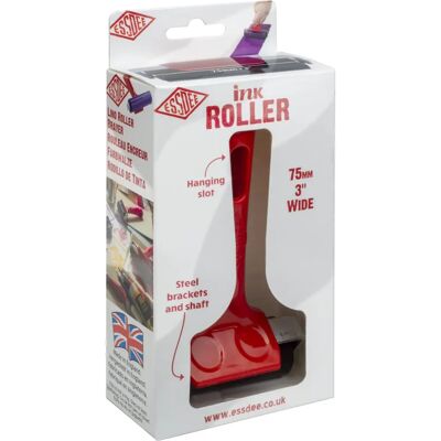 Rullo di Inchiostro Rosso Essdee 75mm - Stampa Rullo di Inchiostro Rosso Essdee 75mm - Stampa