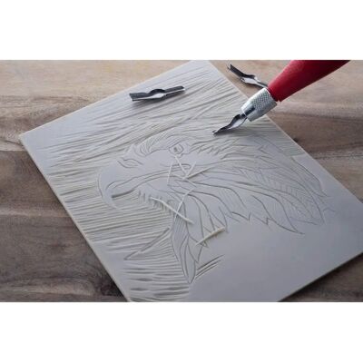 Sada řezáků na linoleum Essdee - 10 nožů z uhlíkové oceli Sada řezáků na linoleum Essdee - 10 nožů z uhlíkové oceli