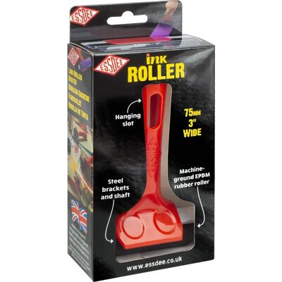ESSDEE R3B - Rouleau encreur, rouge, 75mm - Rouleau - Publicité ESSDEE R3B - Rouleau encreur, rouge, 75mm - Rouleau - Publicité