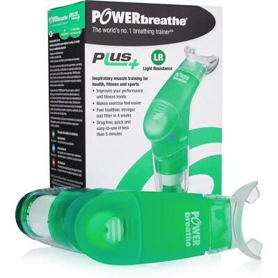 Powerbreathe Plus - Lehký Odpor - Unisex Tréninková Pomůcka - Zelená - Dýchací Pomůcka Powerbreathe Plus - Lehký Odpor - Unisex Tréninková Pomůcka - Zelená - Dýchací Pomůcka