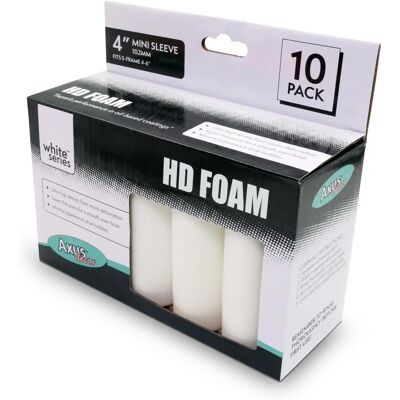 AXUS DECOR - Mini Foam Roller - 10 pack - White - Roller AXUS DECOR - Mini Foam Roller - 10 pack - White - Roller