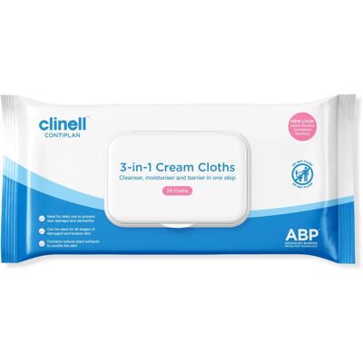 Clinell Contiplan All in One Cleansing Cloths - 25 Wipes Clinell Contiplan All in One Cleansing Cloths - 25 Wipes