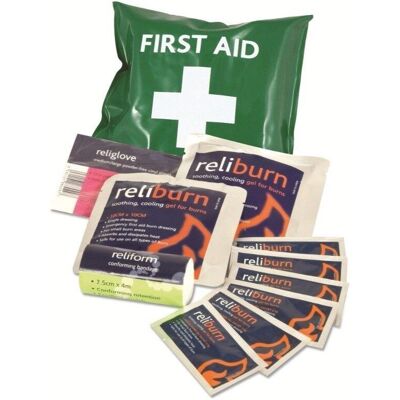Reliance Medical Burns First Aid Kit - Standard Red Aura Box Reliance Medical Burns First Aid Kit - Standard Red Aura Box