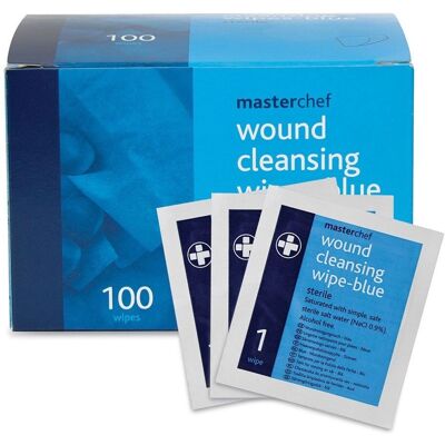 Reliance Medical - REL714 - Blue - Pack of 100 - Wound Cleansing Wipe Reliance Medical - REL714 - Blue - Pack of 100 - Wound Cleansing Wipe