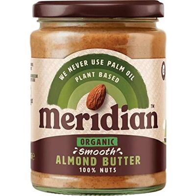Meridian Organic Almond Butter - Smooth - 470g - Almond Butter Meridian Organic Almond Butter - Smooth - 470g - Almond Butter