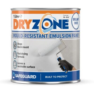 Dryzone White Anti Mould Paint - 5 Years Protection - Paint Dryzone White Anti Mould Paint - 5 Years Protection - Paint