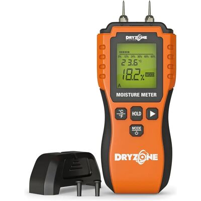 Dryzone Moisture Meter - Damp Meter Detector for Wood, Walls, Masonry & Other Building Materials Dryzone Moisture Meter - Damp Meter Detector for Wood, Walls, Masonry & Other Building Materials