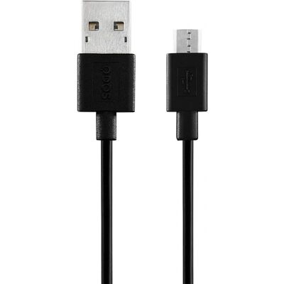 Câble PowerShare Micro USB à USB 2.0 QDOS - 1m - Noir - Publicité Câble PowerShare Micro USB à USB 2.0 QDOS - 1m - Noir - Publicité