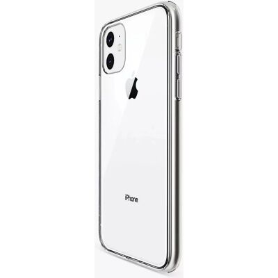 Coque hybride Qdos pour iPhone 11/XR - Transparent - Publicité Coque hybride Qdos pour iPhone 11/XR - Transparent - Publicité