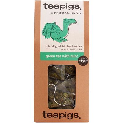 Teapigs Green Tea with Mint - 15 Tea Temples Teapigs Green Tea with Mint - 15 Tea Temples