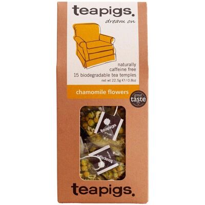 Teapigs Chamomile Flowers - Whole Flower Tea - 15 Tea Temples Teapigs Chamomile Flowers - Whole Flower Tea - 15 Tea Temples