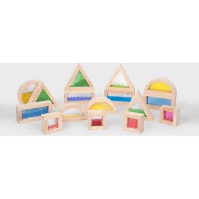 TickiT Sensory Blocks - Multi-shape Wooden Educational Toy TickiT Sensory Blocks - Multi-shape Wooden Educational Toy