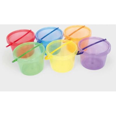 Tickit Set van 6 Transparante Koffers Tickit Set van 6 Transparante Koffers